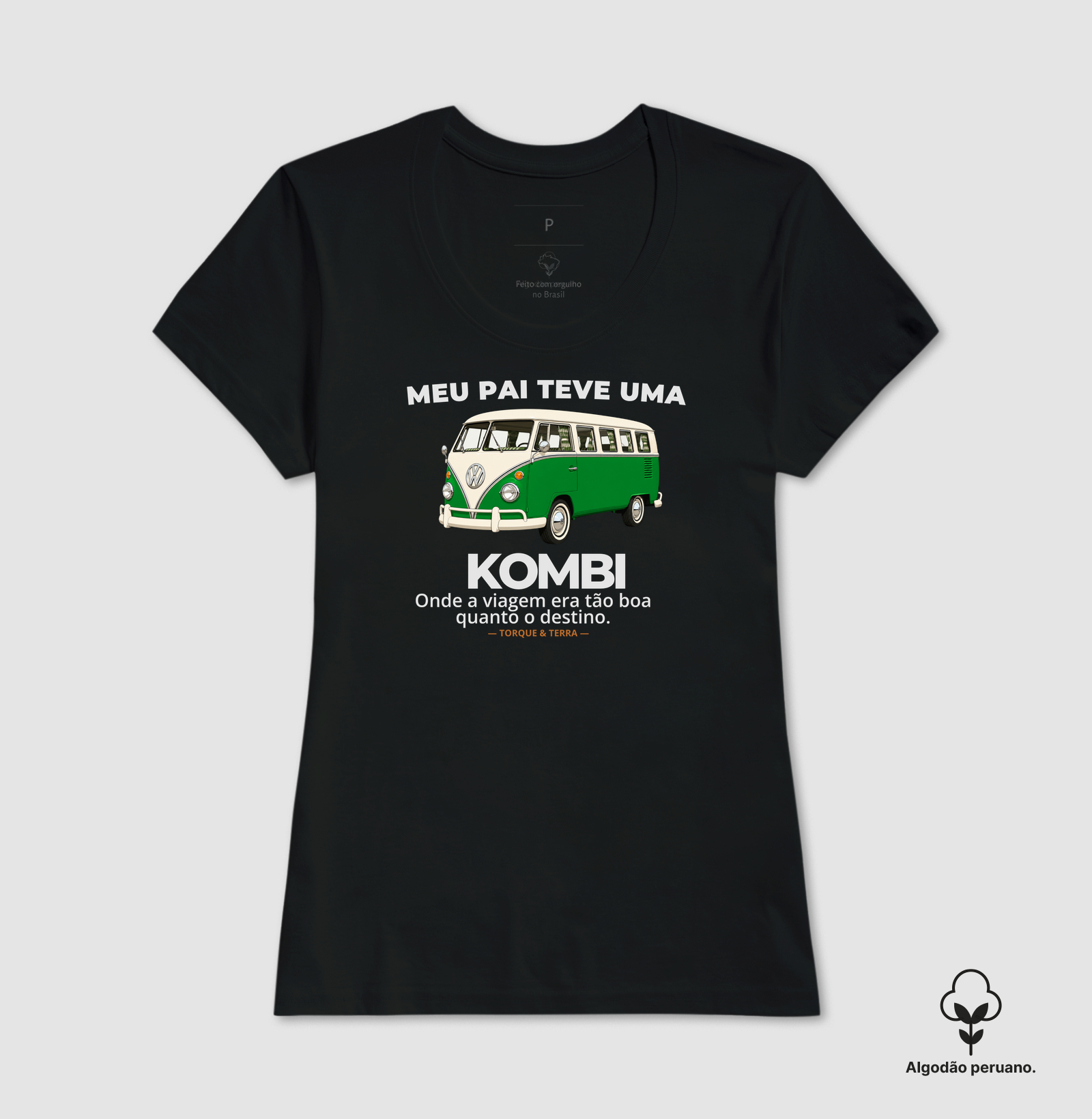 Meu pai teve uma - KOMBI - verde com off-white - Imagem 3