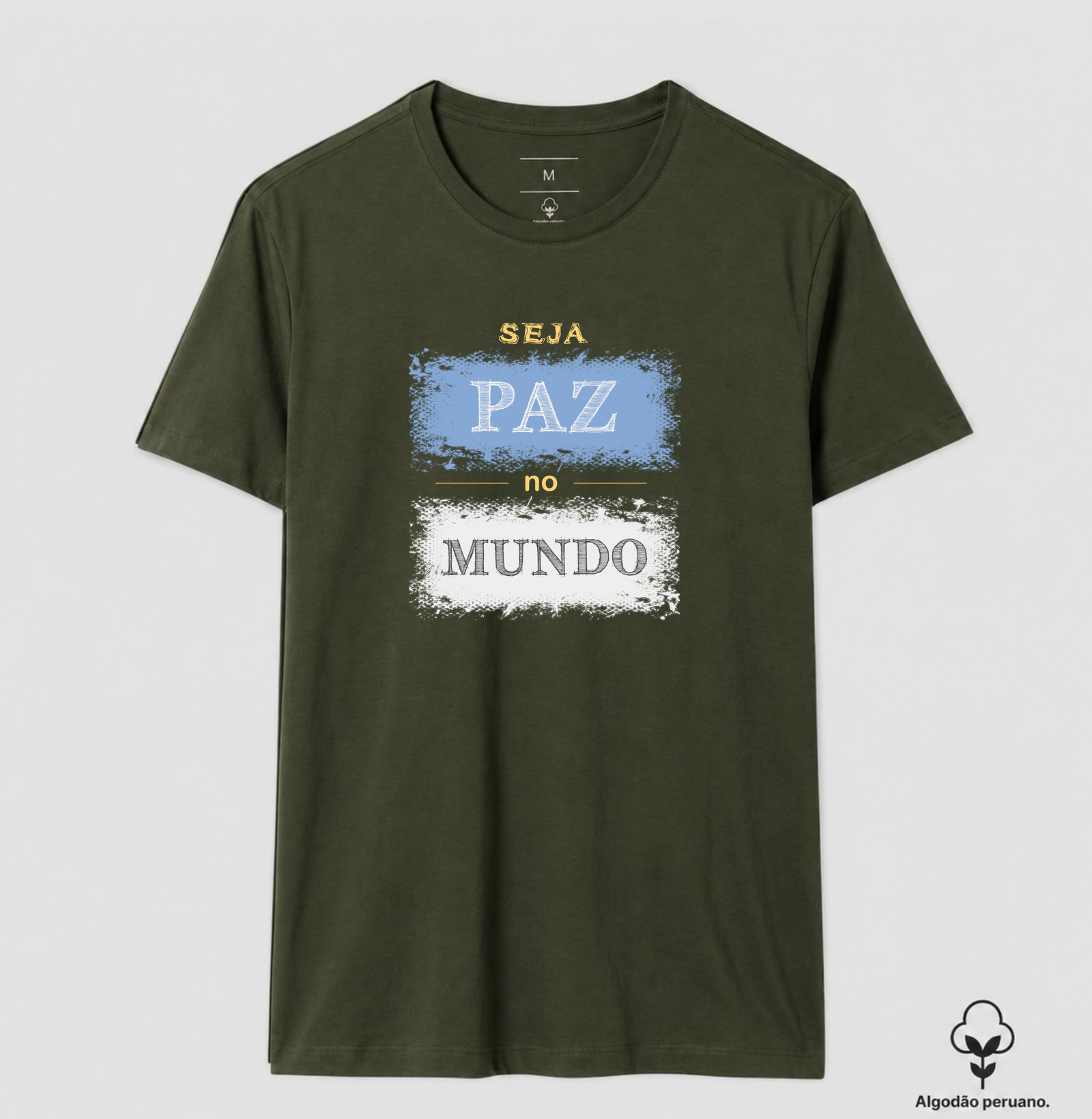 Seja Paz • No Mundo (algodão peruano) - Imagem 6