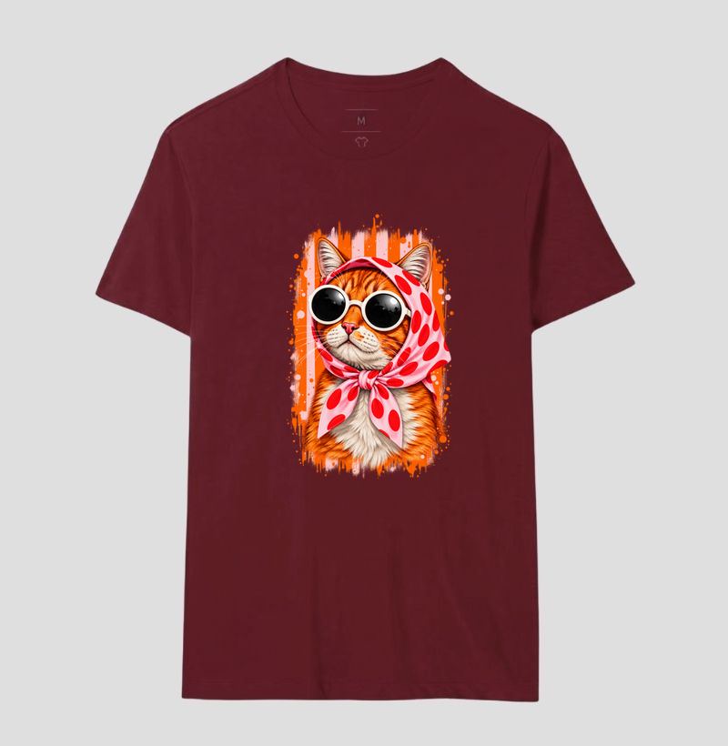 Gato Fashion Retrô Laranja  - Imagem 18
