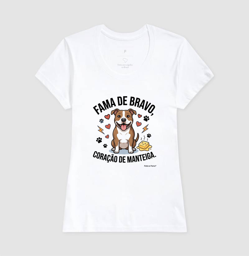 CAMISETA PITBULL FAMA DE BRAVO - Imagem 5