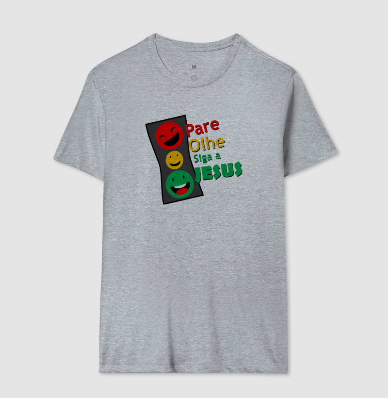 Camiseta Pare, Olhe, siga a Deus - Imagem 8