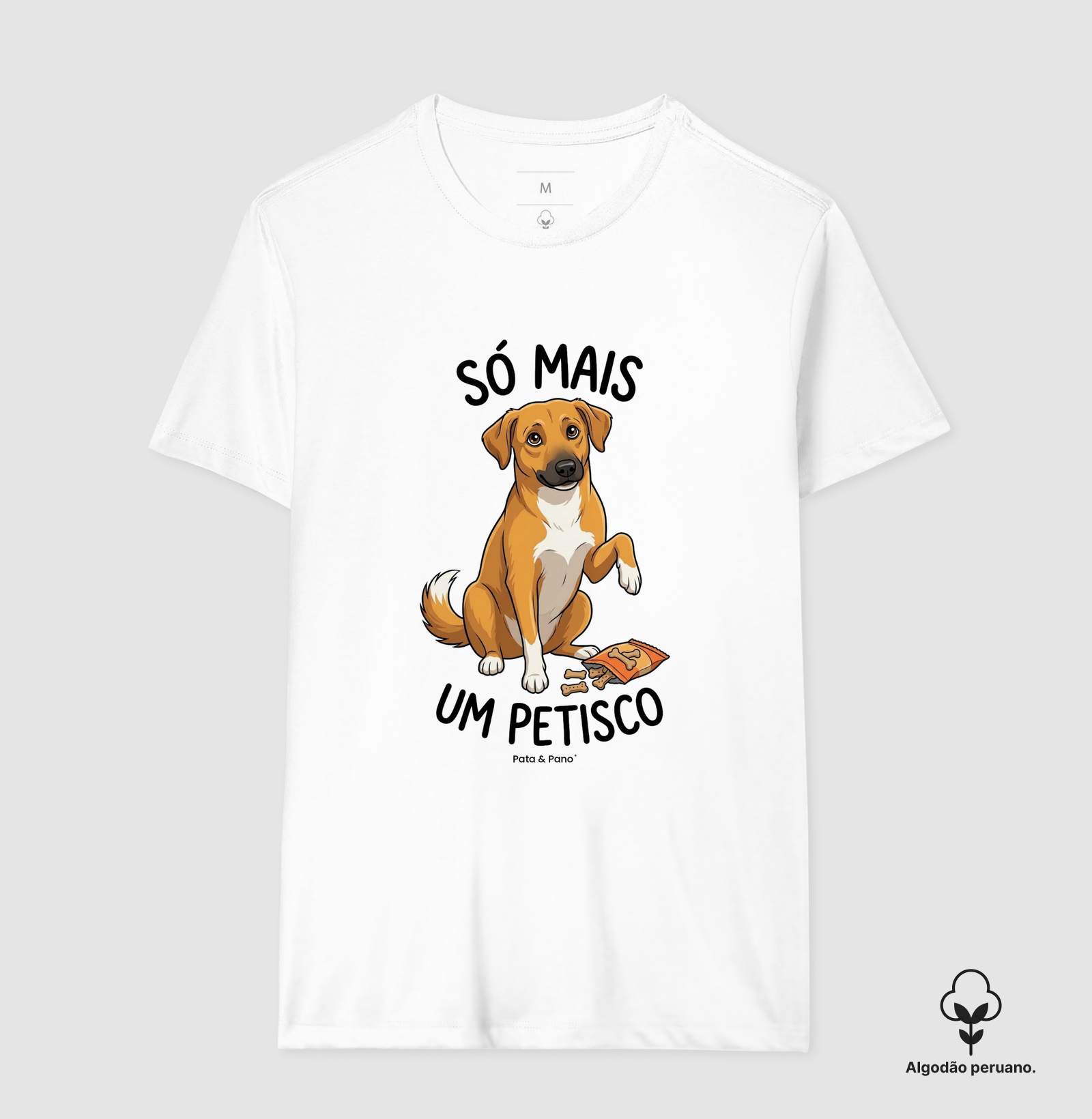 CAMISETA ALGODÃO PERUANO VIRA-LATA PETISCO - Imagem 3