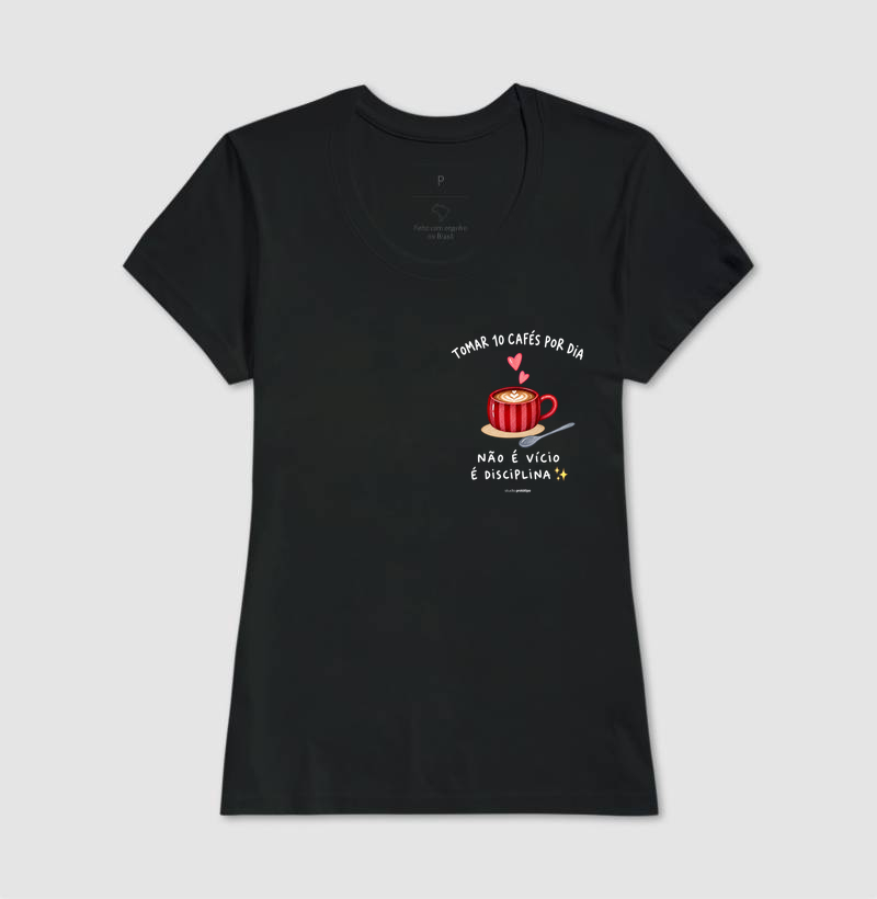 Camiseta 10 Cafés por Dia (estampa P) - Imagem 3