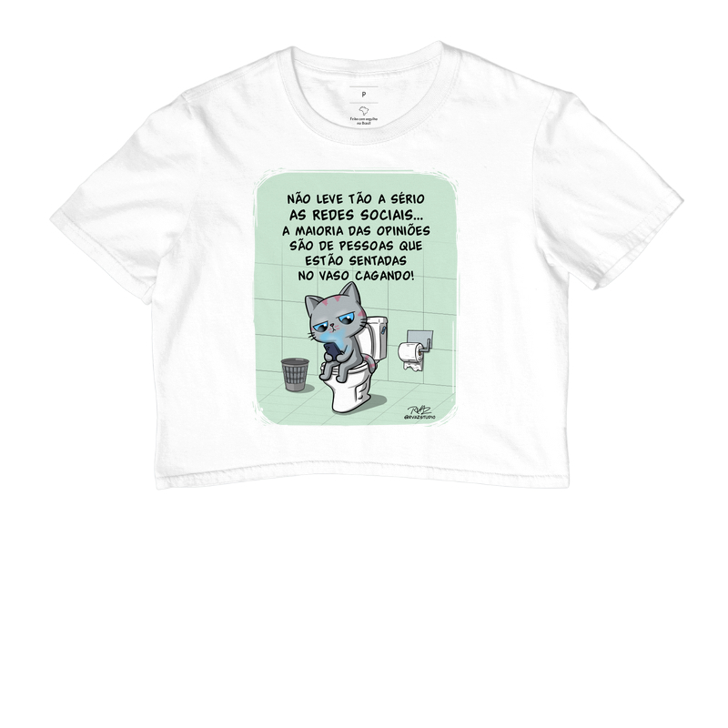 Camiseta Gato Sincero no Vaso - Imagem 3