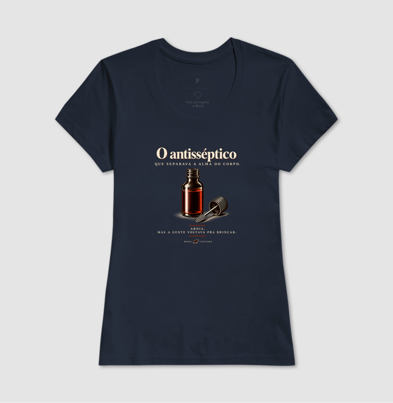 O ANTISSÉPTICO QUE SEPARAVA O CORPO DA ALMA - Modo capivara - Camiseta - Imagem 9