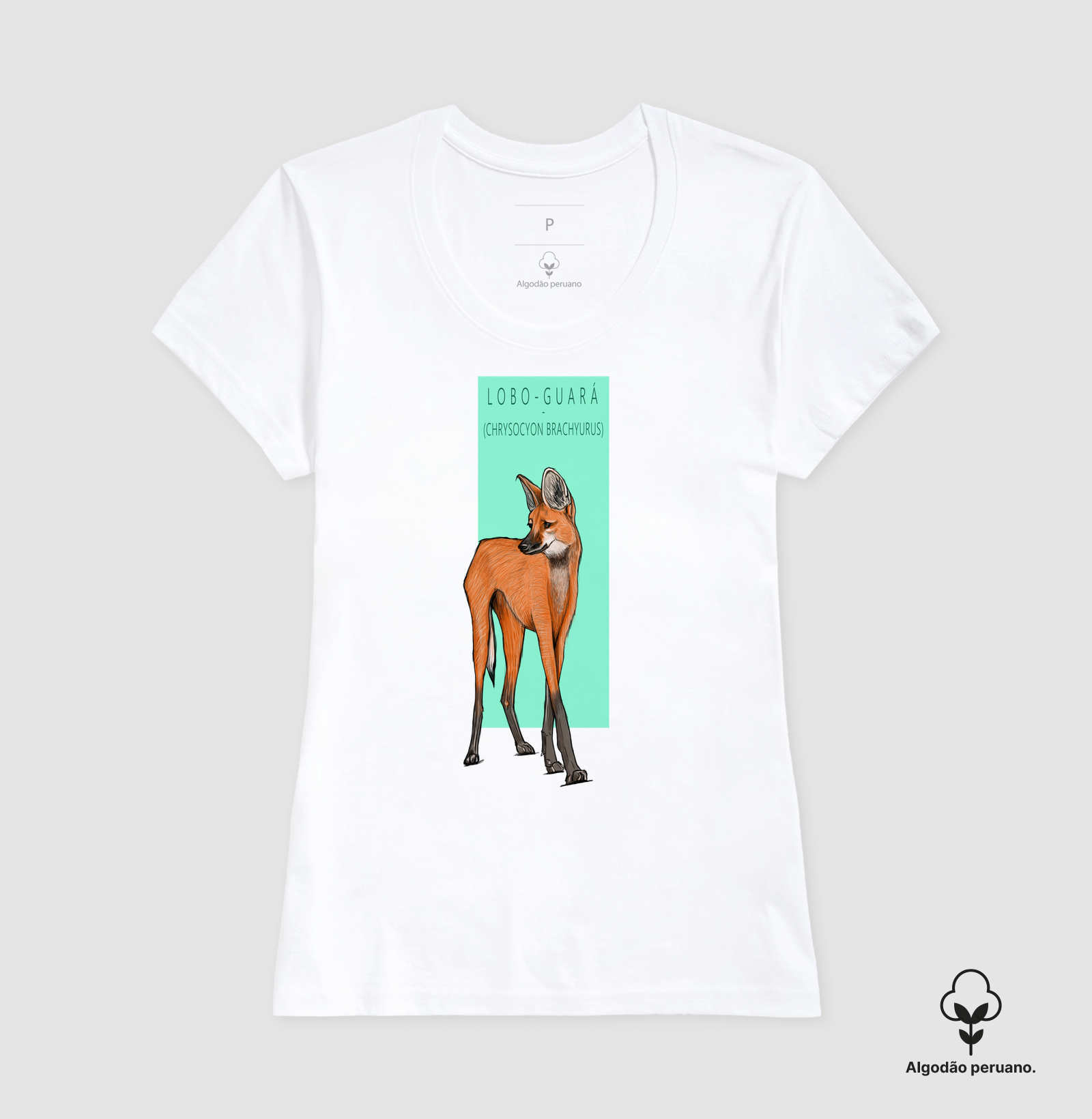 Camiseta Algodão Peruano Lobo-guará - Imagem 7
