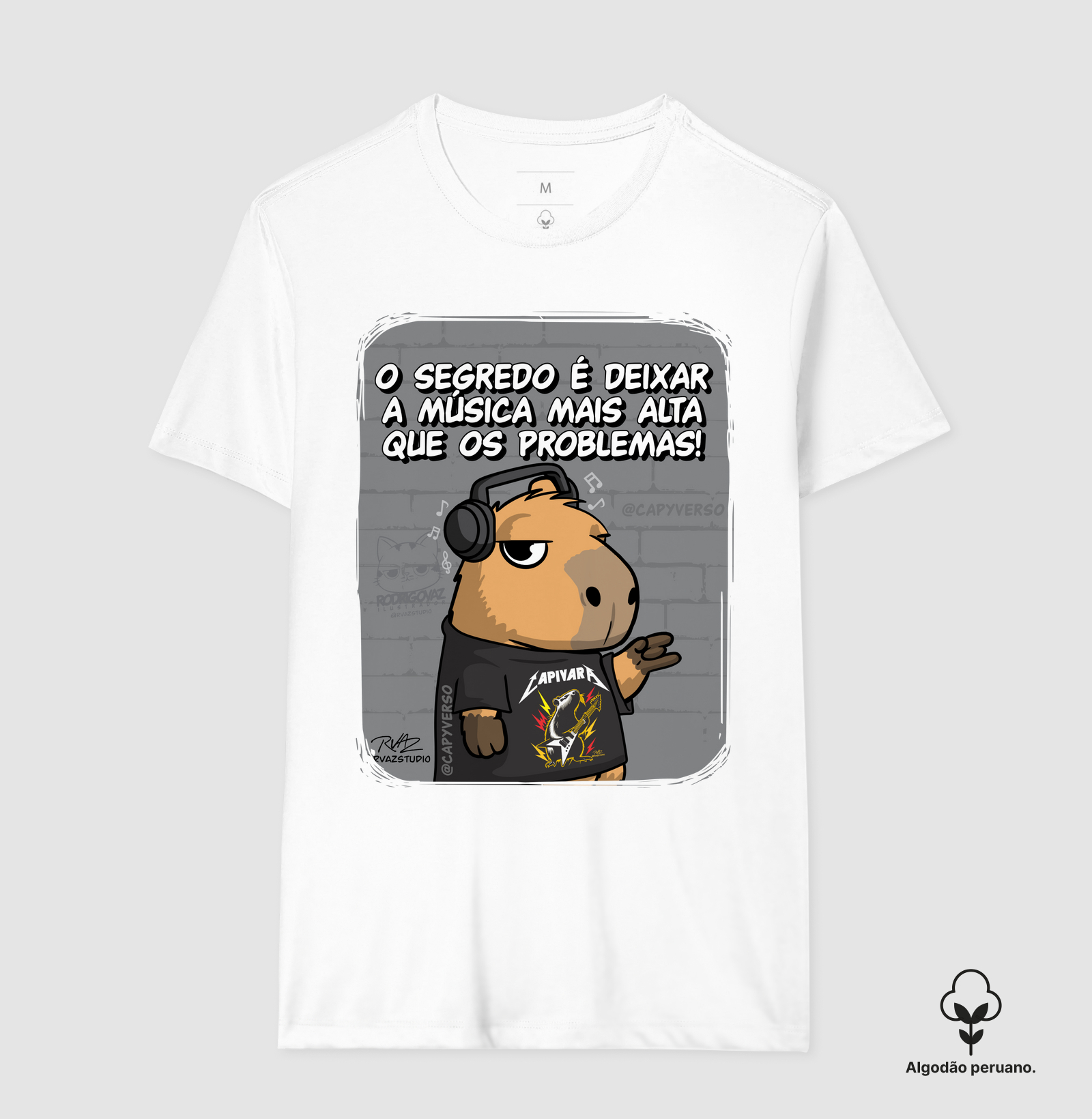 Camiseta Capivara Música - Imagem 3