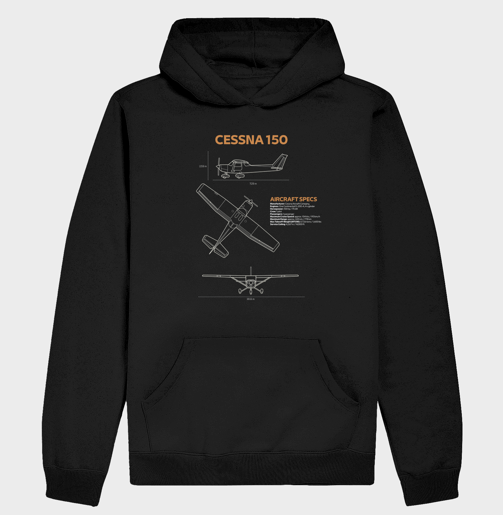 Cessna 150 | Blueprint - Imagem 2