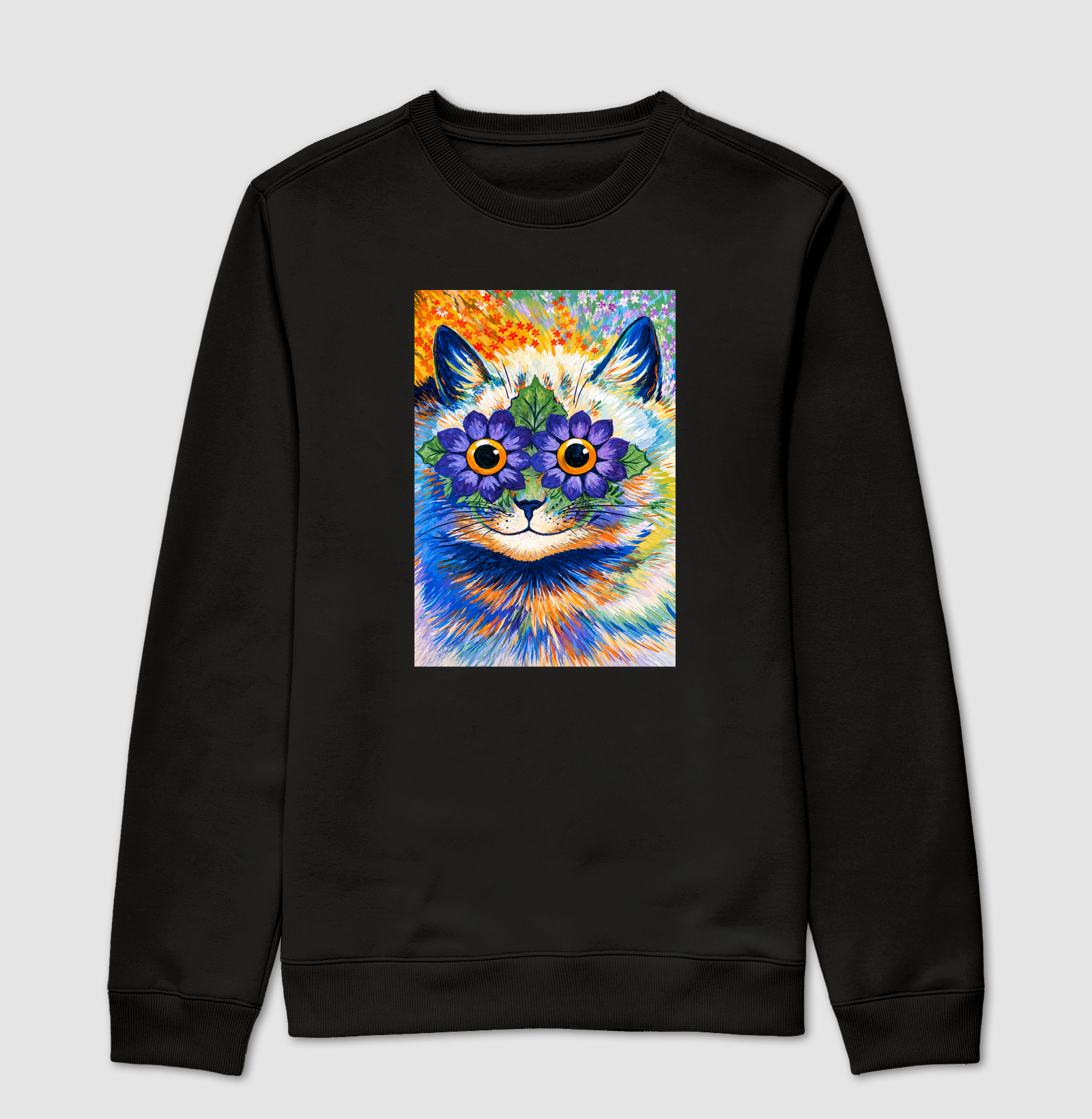 Psychedelic Flower Cat -  Louis Wain - Imagem 4