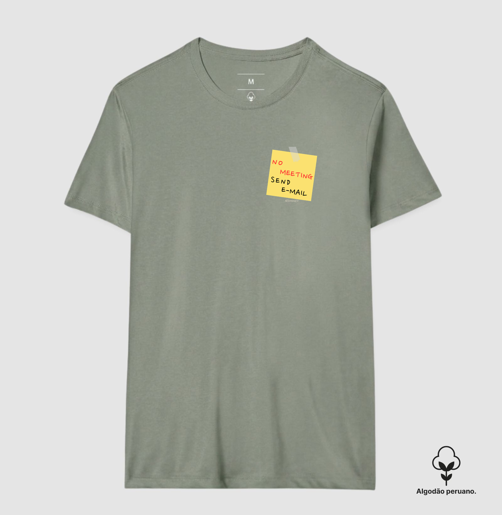 Camiseta No Meeting Send E-mail - Algodão Peruano - Imagem 8