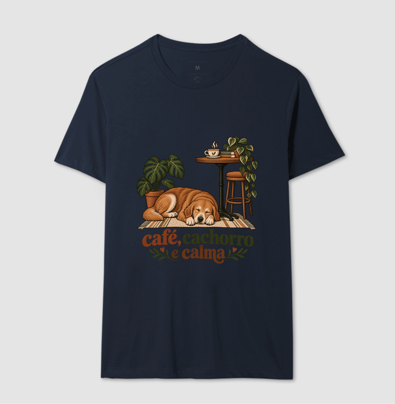 Camiseta Cachorro Café "café, cachorro e calma" | Pelo & Pano - Imagem 6