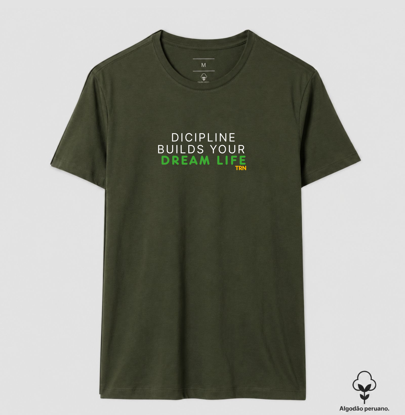 Camiseta DISCIPLINE BUILDS YOUR DREAM LIFE | Algodão Peruano Premium | TRENO - Imagem 8