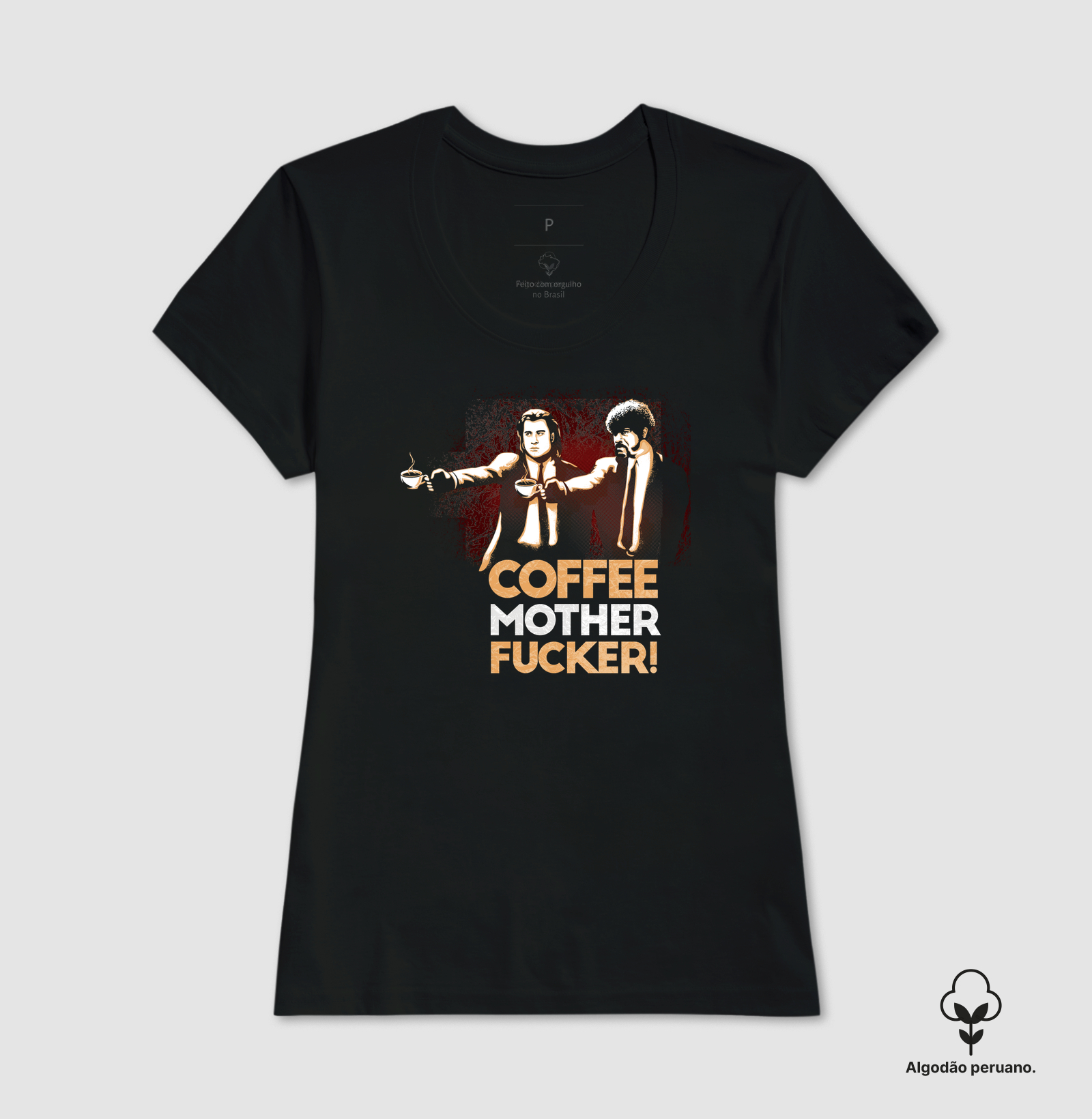 Camiseta Algodão Peruano Eu quero Café! - Imagem 3