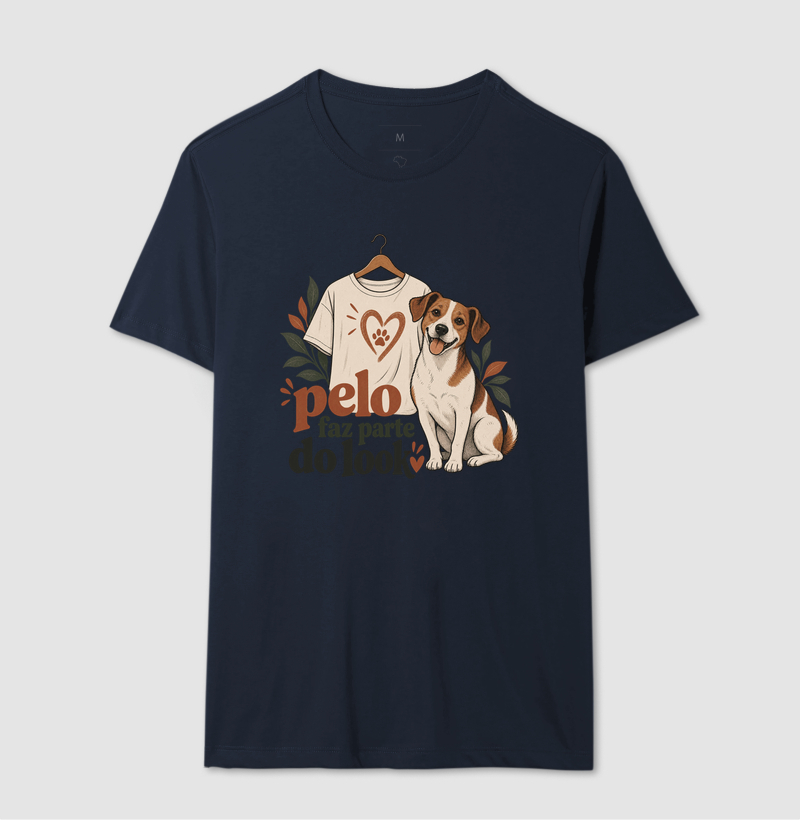 Camiseta Cachorro Humor "pelo faz parte do look" | Pelo & Pano - Imagem 6