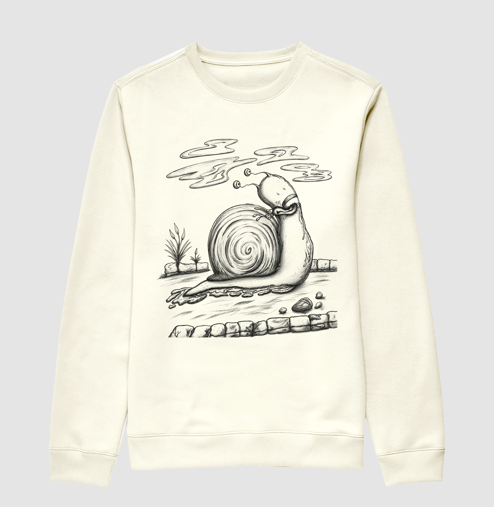Moleton Caracol Preta e Branco - Imagem 5