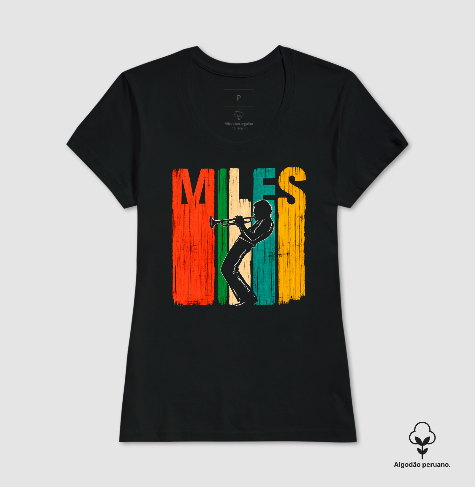 Camiseta Retro Miles Davis Festival Jazz Algodão Tanguis Nobre - Imagem 3