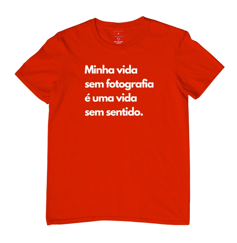 Camiseta minha vida sem fotografia - Imagem 9