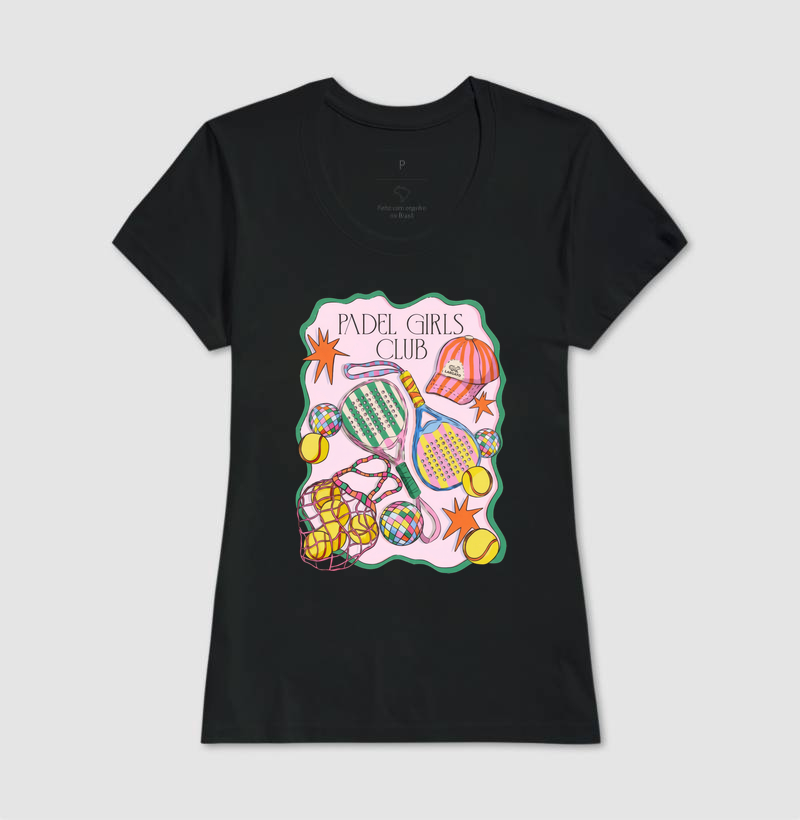Camiseta Feminina Padel Girls Club Retrô - Imagem 2