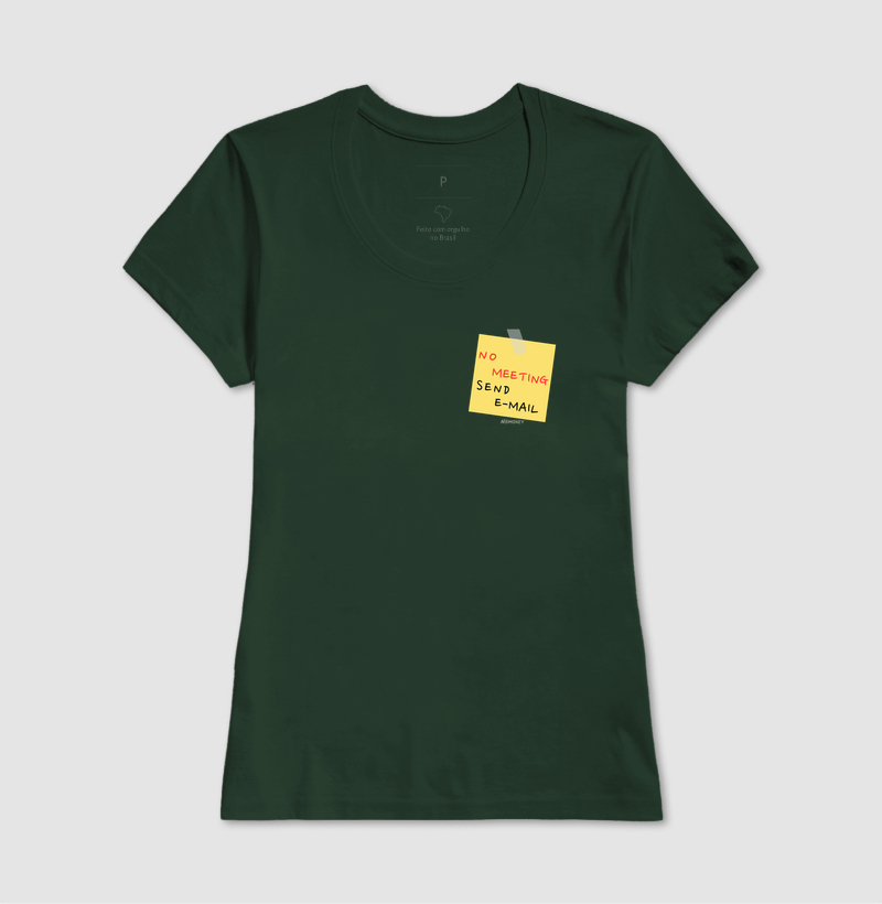 Camiseta No Meeting Send E-mail - Imagem 11