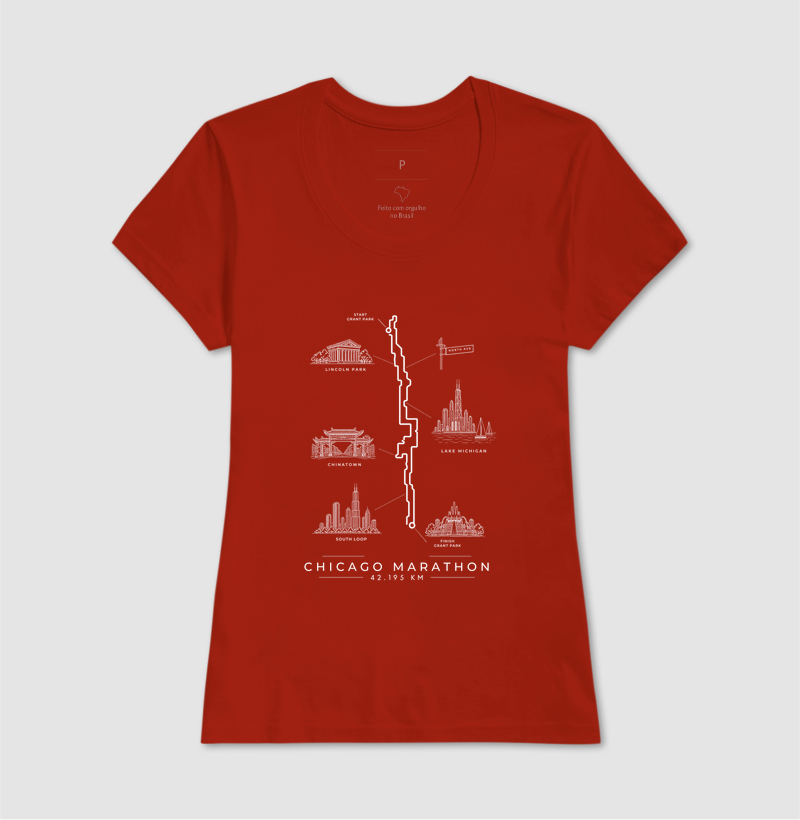 Camiseta Maratona - Percurso Maratona de Chicago - Imagem 11
