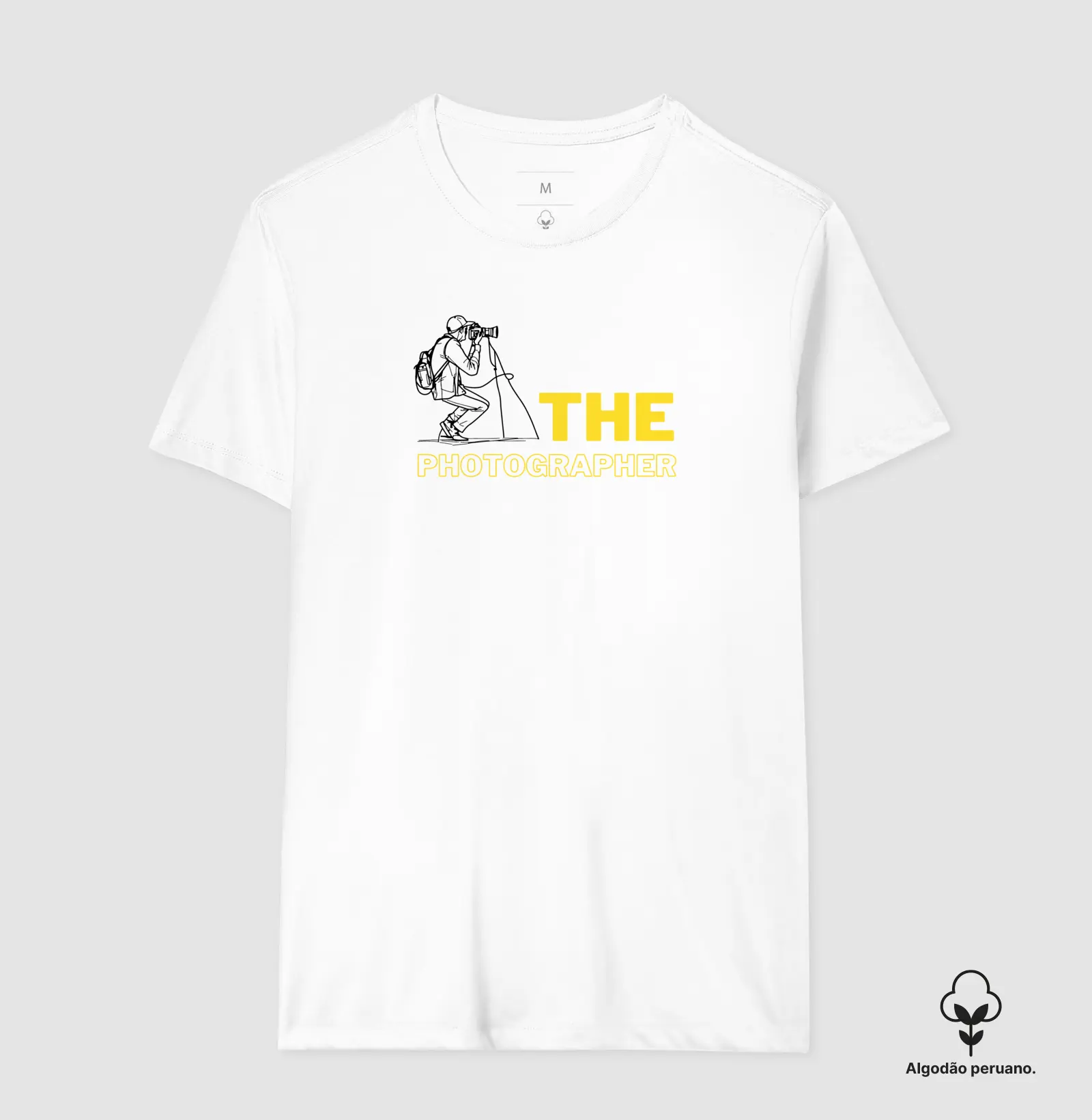 Camiseta Premium algodão Peruano, the photographer - Imagem 3