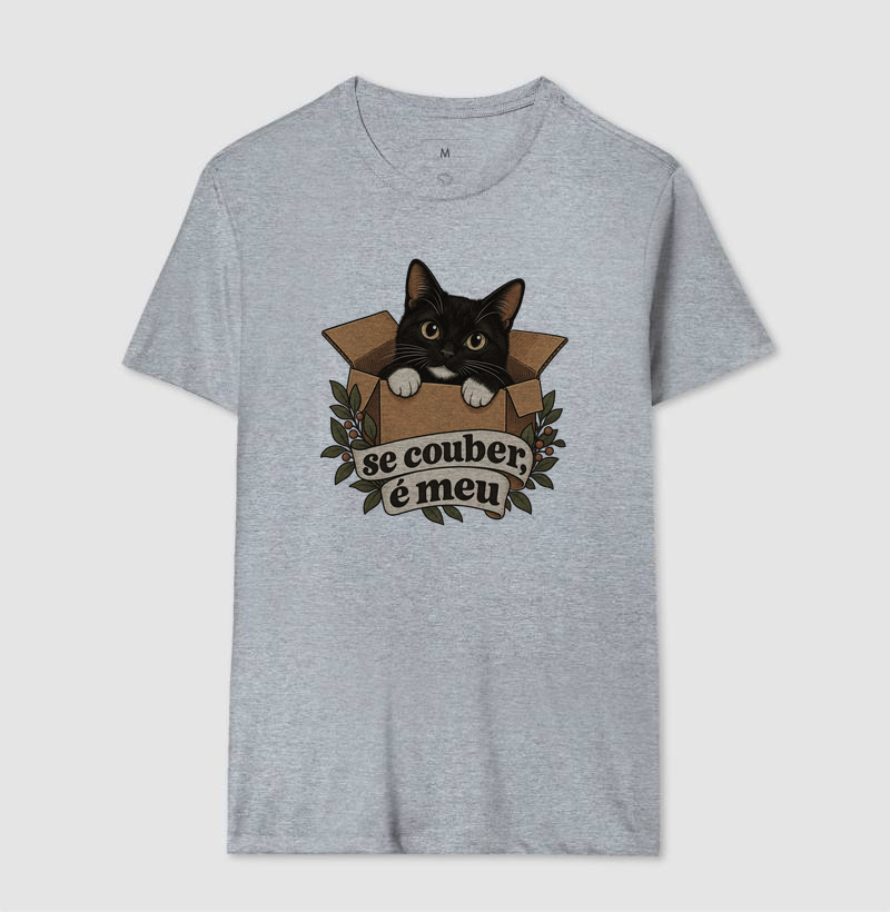 Camiseta Gato Caixa "se couber, é meu" | Pelo & Pano - Imagem 8