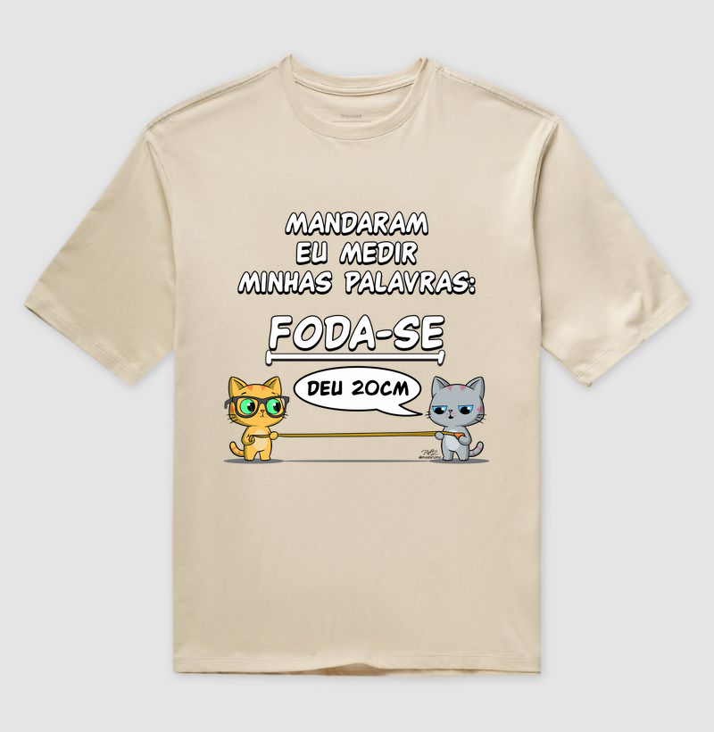 Camiseta Gato Sincero Medir Palavras - Imagem 3