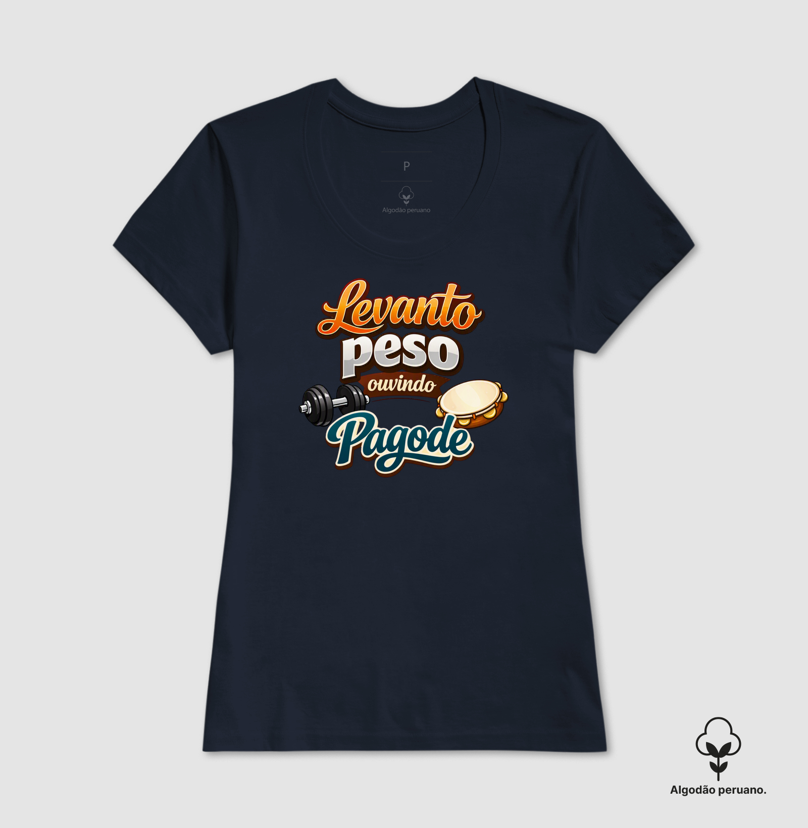 camiseta levanto peso ouvindo pagode - Imagem 9