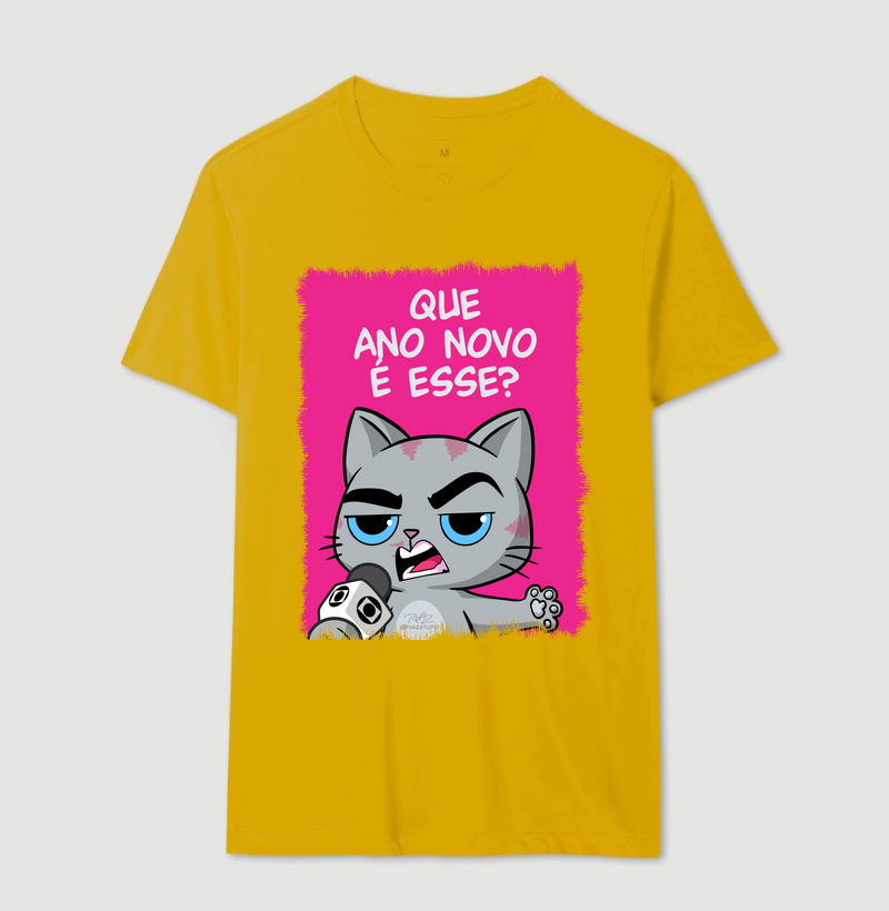 Camiseta Gato Sincero Q Ano Novo é esse? - Imagem 14