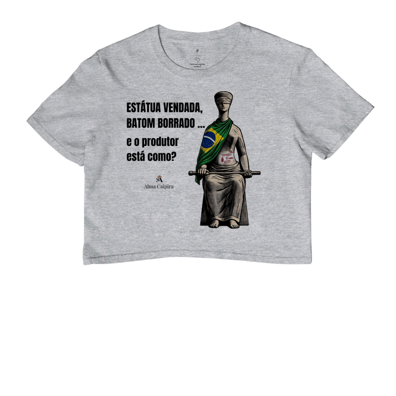 Estátua vendada, batom borrado, e o produtor está como? (tomando no adubo) - Imagem 6