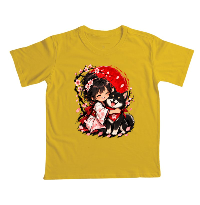 Sakura & Shiba — Amizade que Floresce (Preto) - Imagem 6
