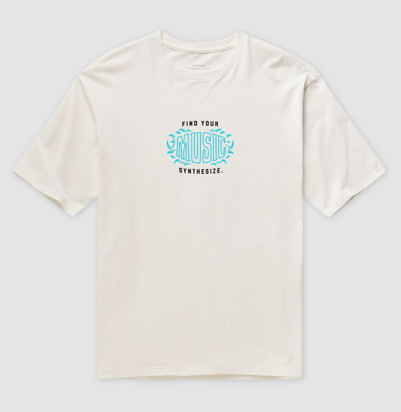 FIND YOUR MUSIC — Camiseta Oversized - Imagem 5