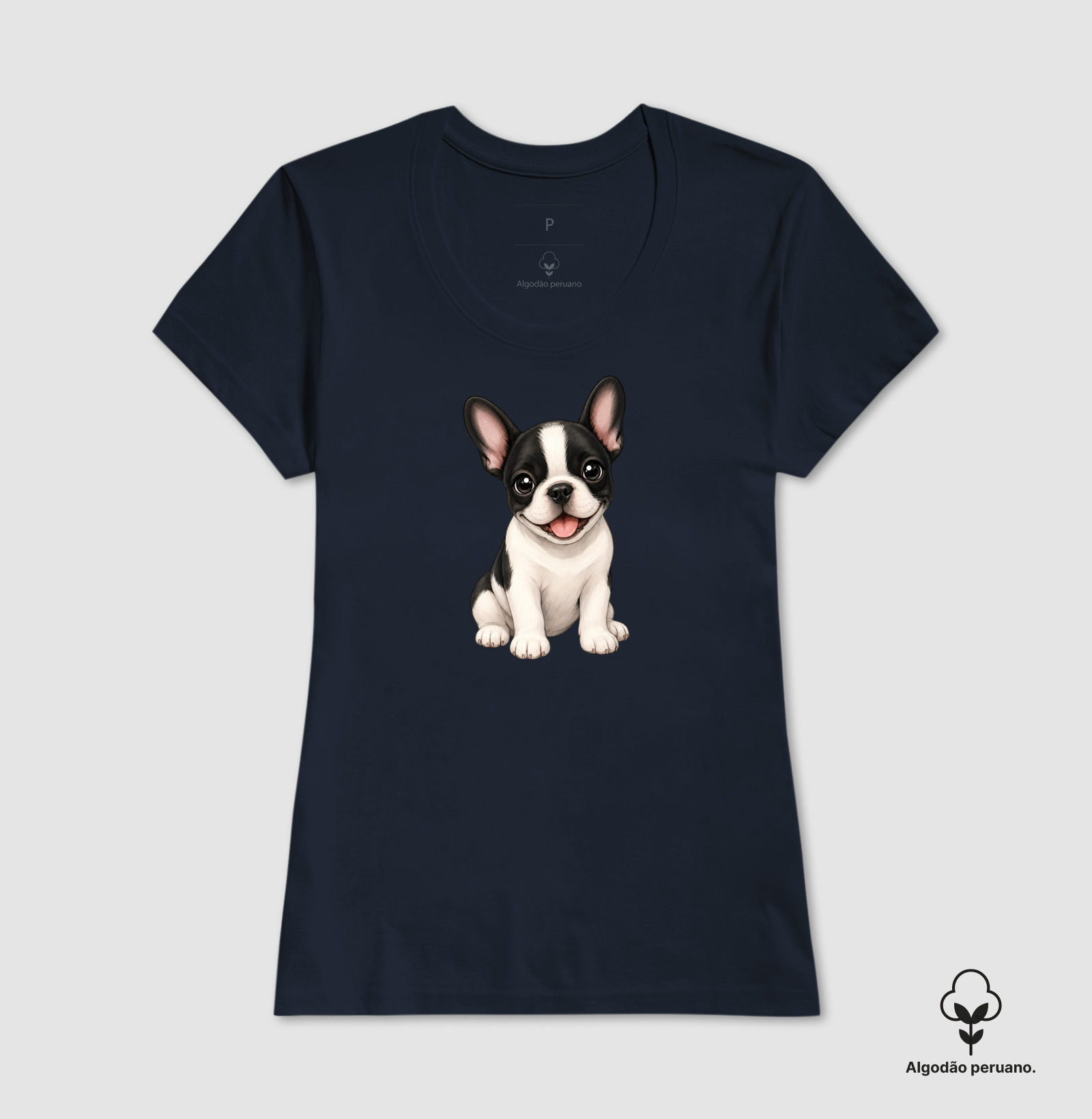 Bulldog (Buldogue) Francês Preto e Branco - Desenho Animado - Imagem 9