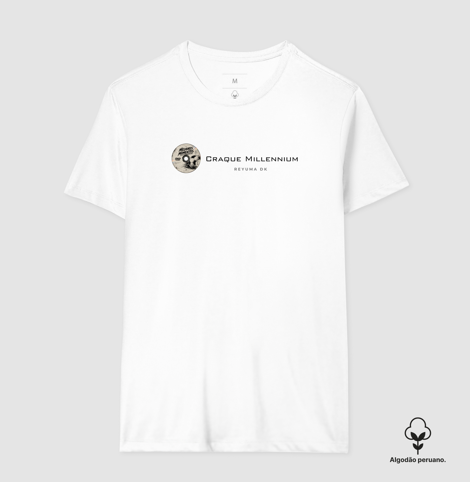 Camiseta Masculina, Feminina, Babylook e Unissex de Algodão Peruano Futebol "Craque Millennium"  - Imagem 2