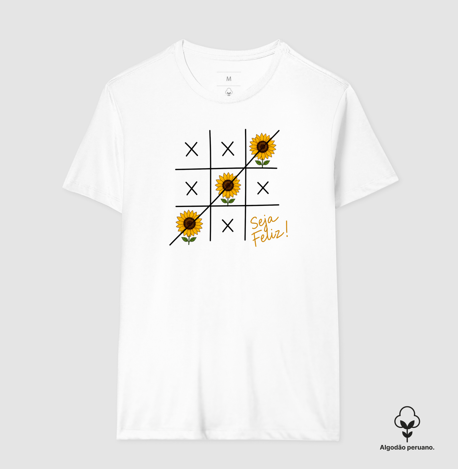 Camiseta Seja Feliz Girassol - Imagem 9