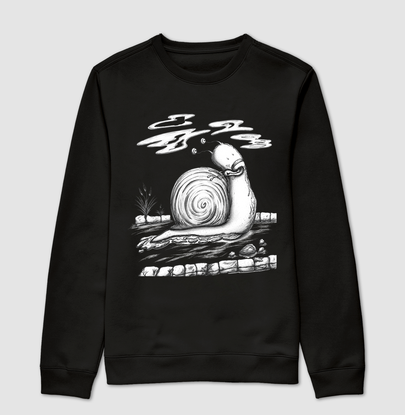 Moleton Caracol Preta e Branco - Imagem 7