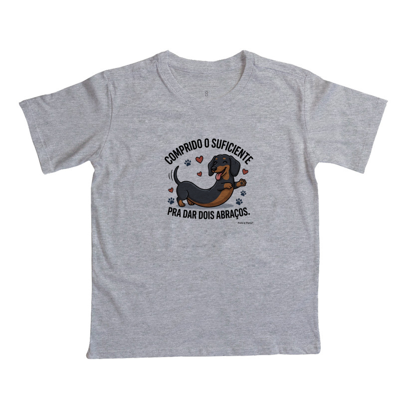 CAMISETA INFANTIL DACHSHUND ABRAÇOS - Imagem 7