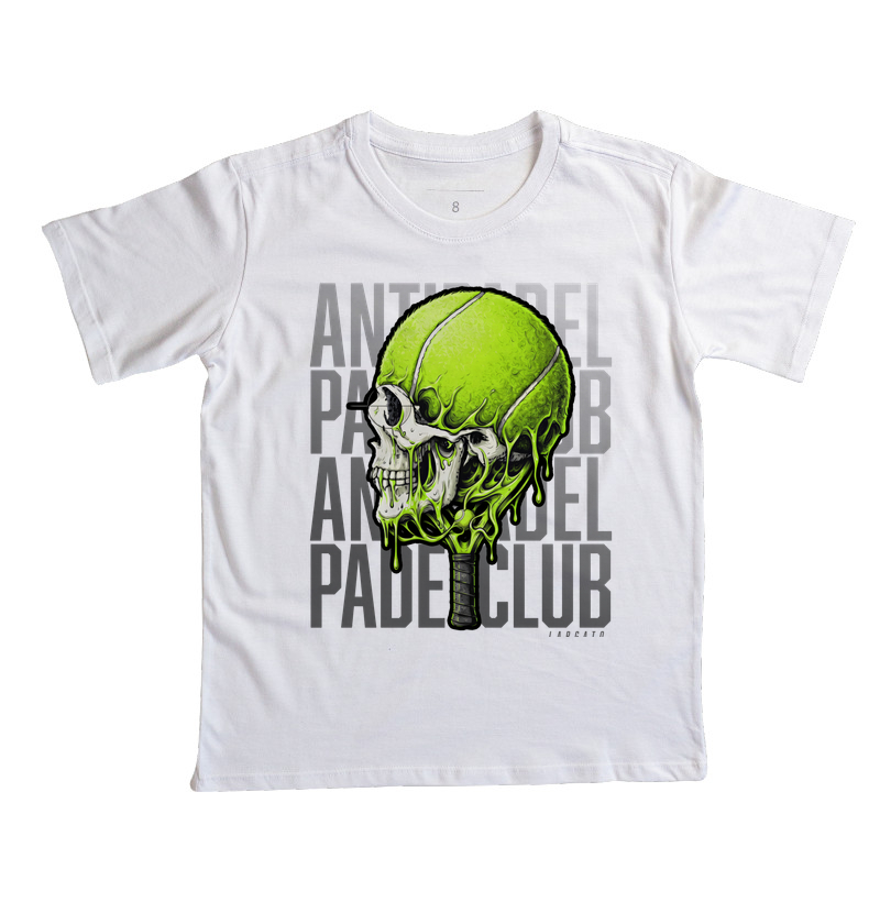Camiseta Anti-Padel Caveira Prata - Imagem 4