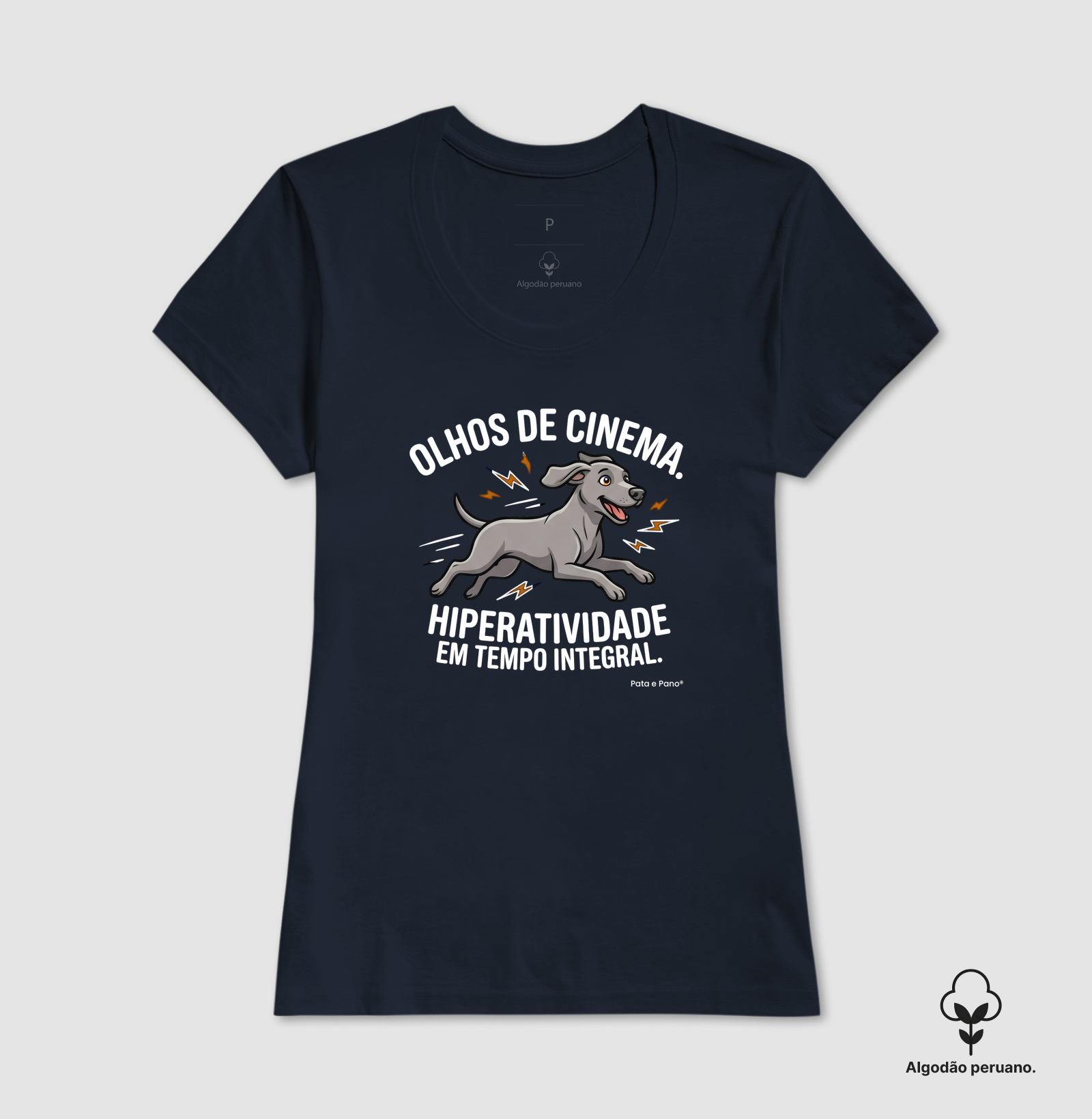 CAMISETA ALGODÃO PERUANO WEIMANARER OLHOS DE CINEMA - Imagem 4