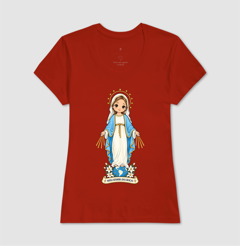 Nossa Senhora das Graças estilo chibi - Imagem 9