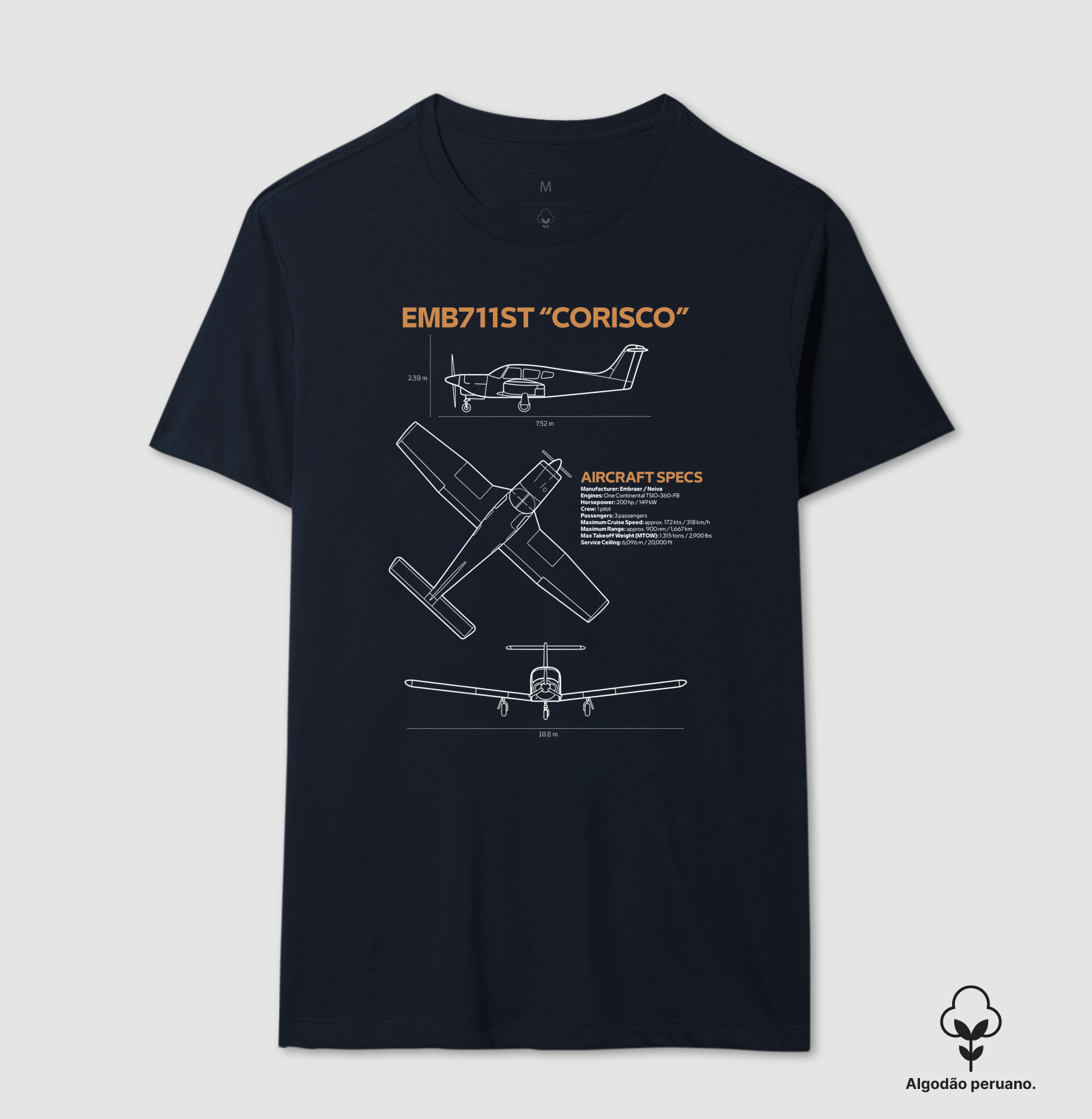 EMB 711ST "Corisco" | Blueprint - Imagem 8
