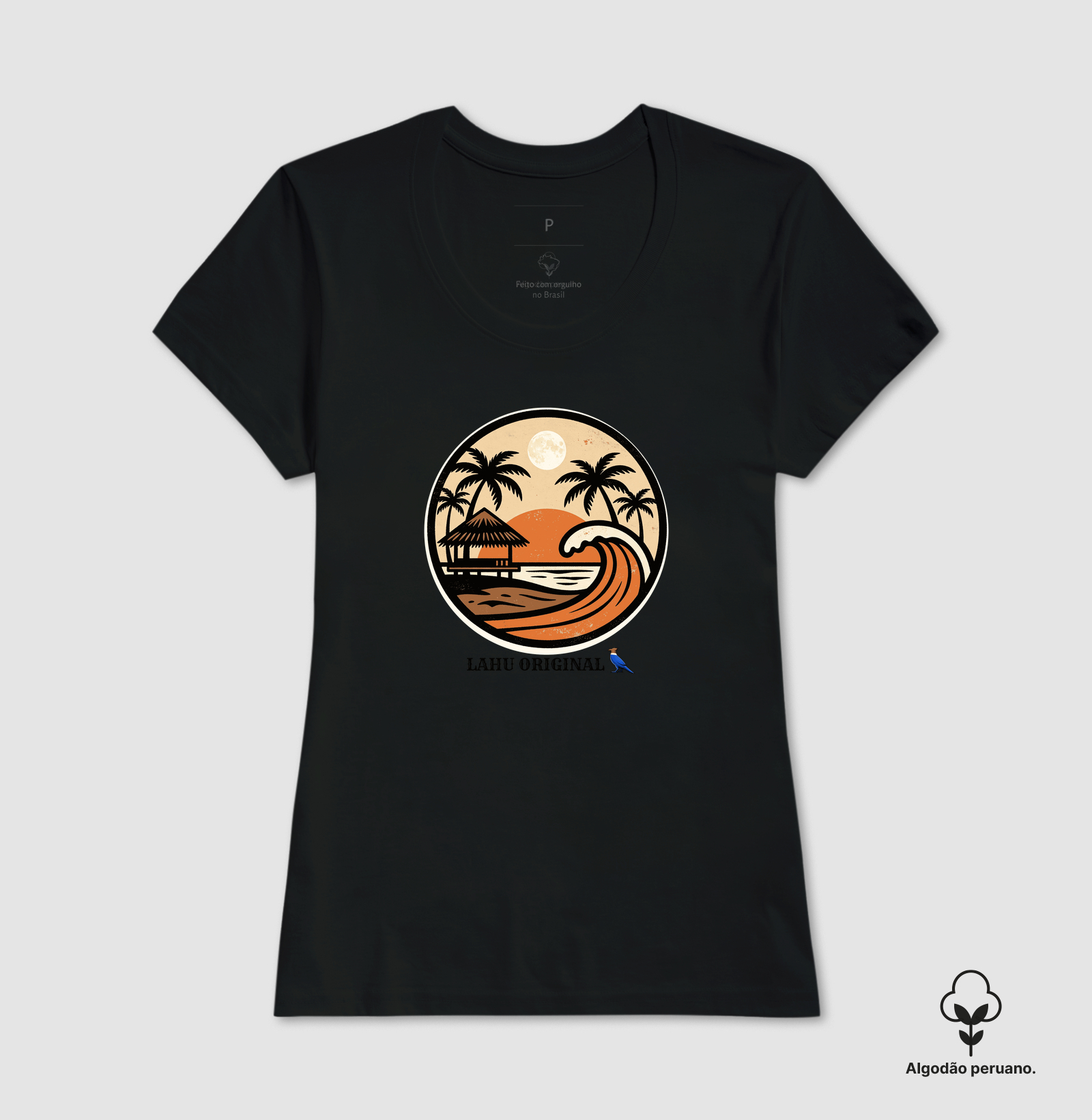 “Vista o pôr do sol, o som das ondas e o charme do Nordeste com a estampa Lahu Original. Um design que carrega o calor, a beleza e a alma das praias brasileiras — feita para quem vive o verão o ano inteiro.” - Imagem 2
