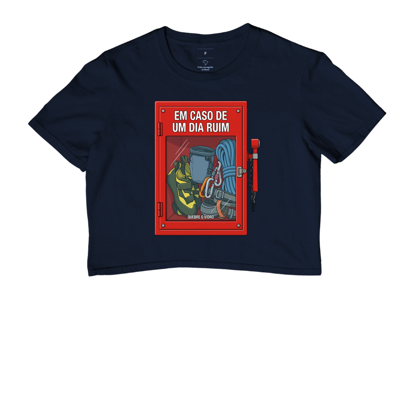 Camiseta Cropped Falésia & Magnésio | Em Caso de Dia Ruim - Imagem 4