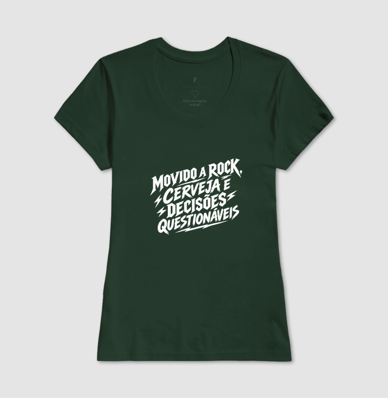 Camiseta Movido a Rock – Cerveja e Decisões Questionáveis - Imagem 13