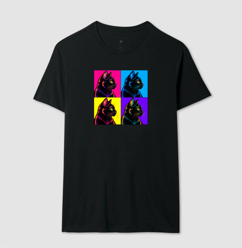 Gato Preto Pop Art - Imagem 2