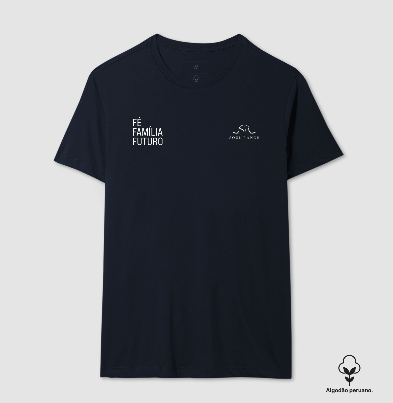 Camiseta em Algodão Peruano Fé, Família e Futuro - Imagem 6