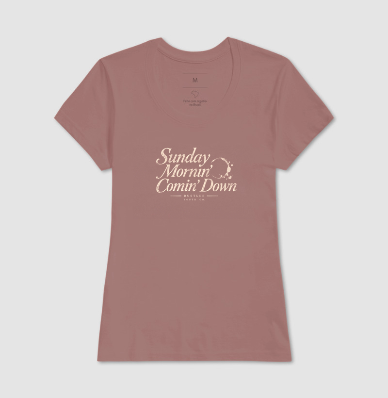 Baby Look Country Sunday Mornin’ Comin’ Down - Imagem 3