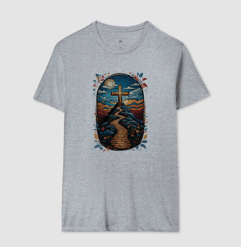Camiseta Masculina Caminho da Cruz - Imagem 5