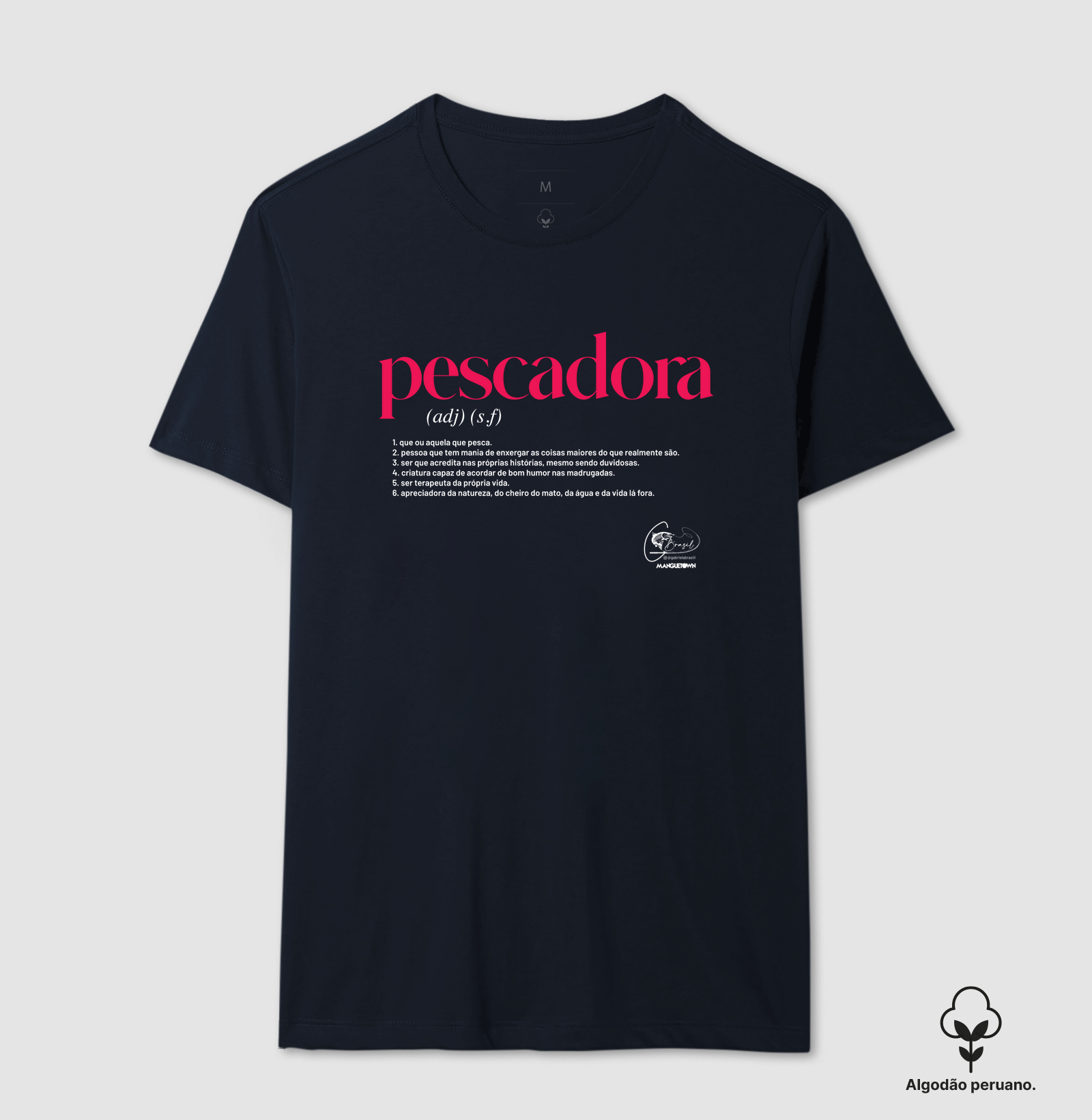 CAMISETA FEM. PESCADORA BY GABI BRASIL PREMIUM
