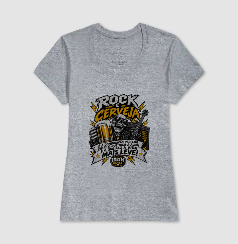 Camiseta Rock e Cerveja – Estampa Rock and Roll, Música e Cerveja - Imagem 9